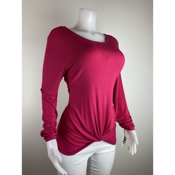 F. INC International Concepts Women Top Size L Pink Blouse Long Sleeves Shirt - Picture 3 of 10